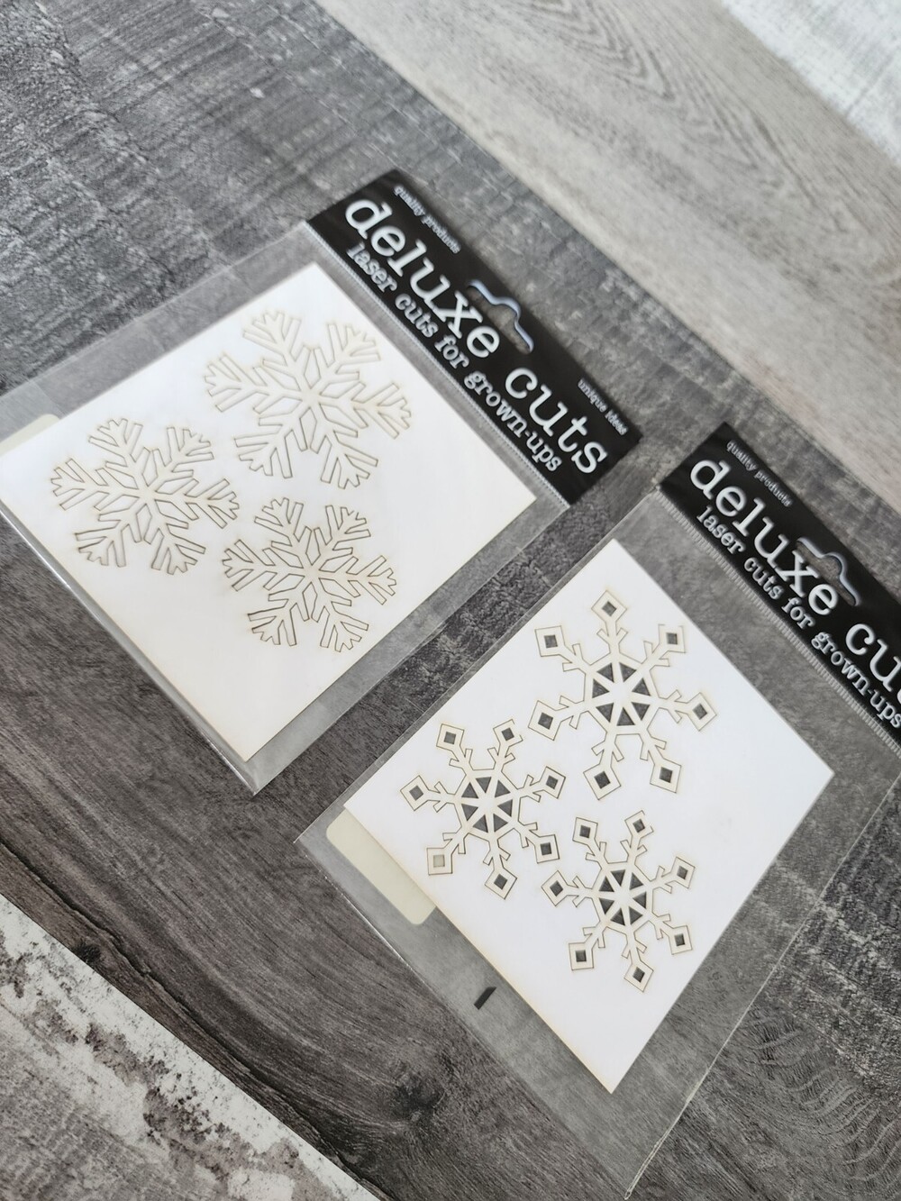 Snowflake LOT - Die Cut Laser - New Deluxe Cuts Scrapbooking Retired #29